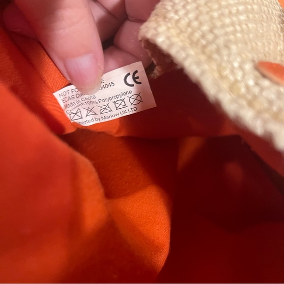 Escada Raffia Butterfly Rope Handle Tote Bag - Picture 4 of 11